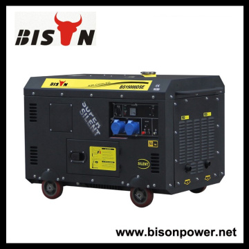 Bison China Zhejiang Hochwertige zuverlässige OEM Super Stille 10KW 10KVA 10000 Watt Diesel Generator Set 15kv